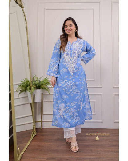 ⛱ Summer Special – Elegant Chikankari Kurta Pajama Set ⛱