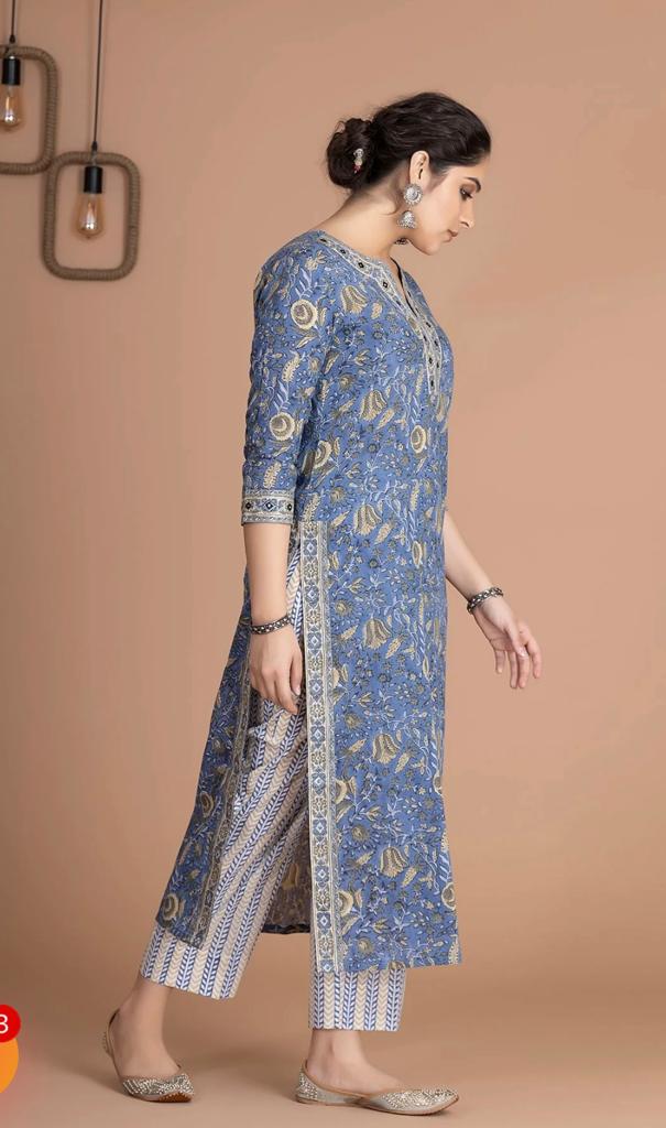 New Wedding Season Summer Collection – Heavy Embroidery Cotton Suit