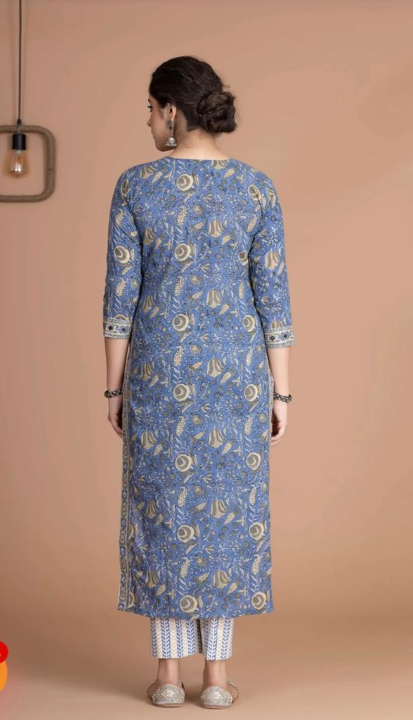 New Wedding Season Summer Collection – Heavy Embroidery Cotton Suit