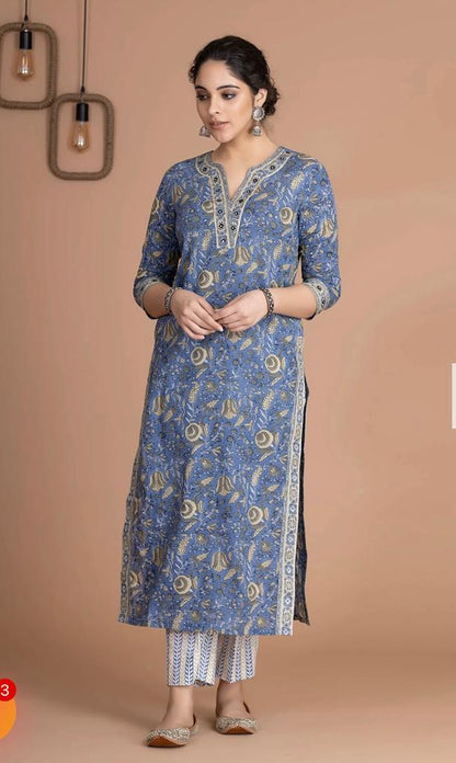 New Wedding Season Summer Collection – Heavy Embroidery Cotton Suit