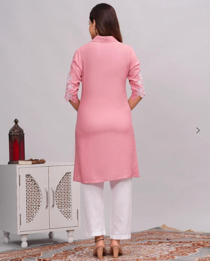 New Rayon Kurta Pant Set – Festive Elegance