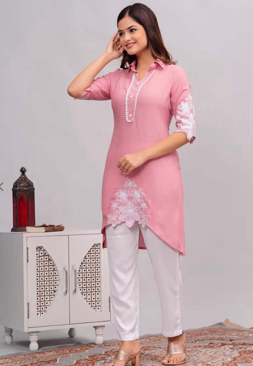 New Rayon Kurta Pant Set – Festive Elegance