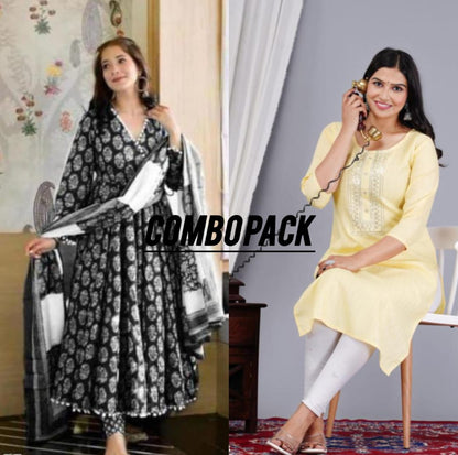 Trendy Anarkali Kurti Combo Pack