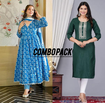 Trendy Anarkali Kurti Combo Pack